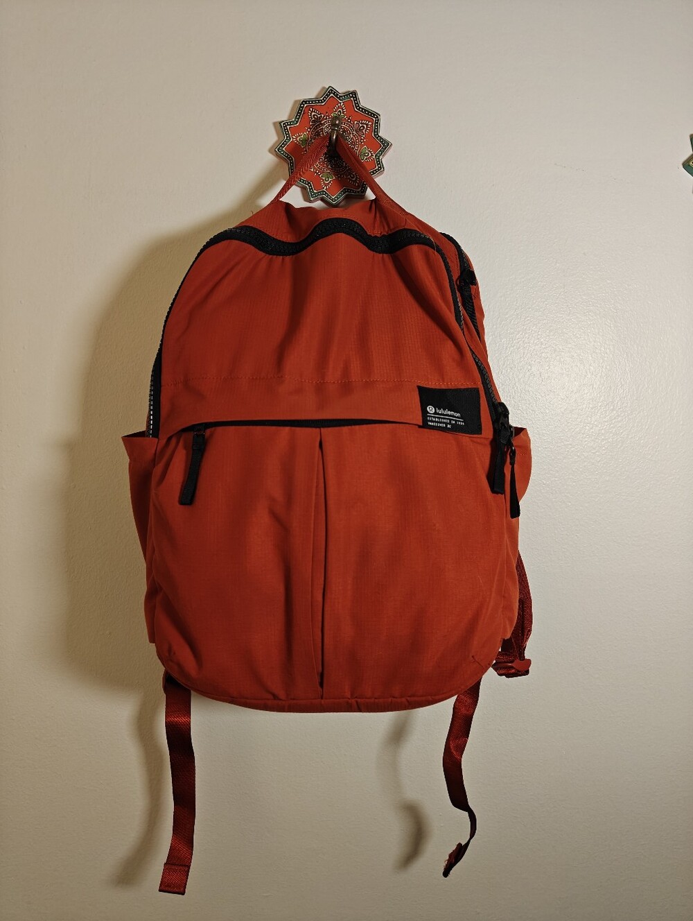 Lululemon Rust-Orange Laptop Everyday Backpack